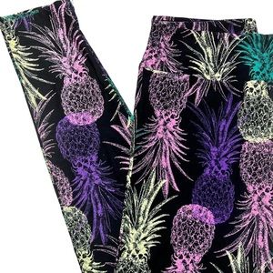 Lularoe colorful pineapple leggings